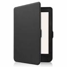 For KOBO Nia 6 inch Solid Color Horizontal Flip TPU + PU Leather Case, with Holder / Wake-up Function(Black) - 2