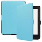 For KOBO Nia 6 inch Solid Color Horizontal Flip TPU + PU Leather Case, with Holder / Wake-up Function(Sky Blue) - 1