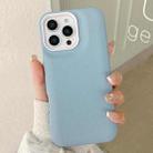 For iPhone 12 Pro Leather Texture Phone Case(Sky Blue) - 1