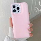 For iPhone 12 Pro Max Leather Texture Phone Case(Pink) - 1