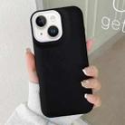 For iPhone 14 Leather Texture Phone Case(Black) - 1