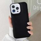 For iPhone 14 Pro Max Leather Texture Phone Case(Black) - 1