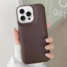 For iPhone 16 Pro Max Leather Texture Phone Case(Coffee) - 1