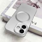 For iPhone 16 Pro Max Metallic Paint CD Texture MagSafe TPU Phone Case(Silver) - 2