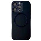 For iPhone 16 Pro Metallic Paint CD Texture MagSafe TPU Phone Case(Black) - 1