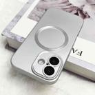 For iPhone 16 Plus Metallic Paint CD Texture MagSafe TPU Phone Case(Silver) - 2