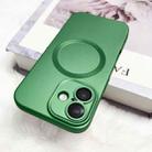 For iPhone 16 Metallic Paint CD Texture MagSafe TPU Phone Case(Green) - 2