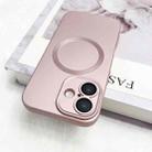 For iPhone 15 Pro Metallic Paint CD Texture MagSafe TPU Phone Case(Pink) - 2