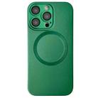 For iPhone 15 Pro Metallic Paint CD Texture MagSafe TPU Phone Case(Green) - 1