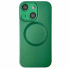 For iPhone 15 Plus Metallic Paint CD Texture MagSafe TPU Phone Case(Green) - 1