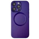 For iPhone 13 Pro Max Metallic Paint CD Texture MagSafe TPU Phone Case(Dark Purple) - 1