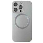 For iPhone 12 Pro Max Metallic Paint CD Texture MagSafe TPU Phone Case(Silver) - 1