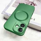 For iPhone 12 Pro Max Metallic Paint CD Texture MagSafe TPU Phone Case(Green) - 2