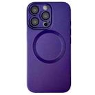 For iPhone 12 Pro Max Metallic Paint CD Texture MagSafe TPU Phone Case(Dark Purple) - 1