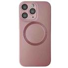 For iPhone 11 Pro Max Metallic Paint CD Texture MagSafe TPU Phone Case(Pink) - 1