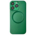 For iPhone 11 Pro Max Metallic Paint CD Texture MagSafe TPU Phone Case(Green) - 1