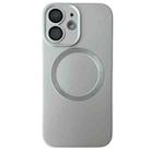 For iPhone 11 Metallic Paint CD Texture MagSafe TPU Phone Case(Silver) - 1