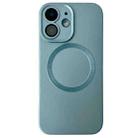 For iPhone 11 Metallic Paint CD Texture MagSafe TPU Phone Case(Sierra Blue) - 1