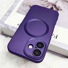 For iPhone 11 Metallic Paint CD Texture MagSafe TPU Phone Case(Dark Purple) - 2