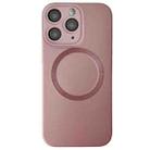 For iPhone 11 Pro Metallic Paint CD Texture MagSafe TPU Phone Case(Pink) - 1