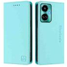 For Tecno Camon 19 / 19 Pro 5G RC01 Dual-Folded Magnetic Suction RFID Leather Phone Case(Mint Green) - 2