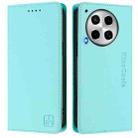 For Tecno Camon 30 4G / 5G RC01 Dual-Folded Magnetic Suction RFID Leather Phone Case(Mint Green) - 2