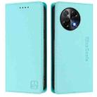 For Tecno Camon 30S / 30S Pro 5G RC01 Dual-Folded Magnetic Suction RFID Leather Phone Case(Mint Green) - 2