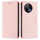 For Tecno Camon 30S / 30S Pro 5G RC01 Dual-Folded Magnetic Suction RFID Leather Phone Case(Pink) - 2