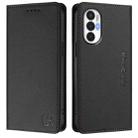 For Tecno Pova 3 RC01 Dual-Folded Magnetic Suction RFID Leather Phone Case(Black) - 2