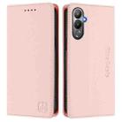 For Tecno Pova 4 RC01 Dual-Folded Magnetic Suction RFID Leather Phone Case(Pink) - 2