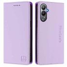 For Tecno Pova 4 RC01 Dual-Folded Magnetic Suction RFID Leather Phone Case(Light Purple) - 2