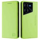 For Tecno Pova 5 RC01 Dual-Folded Magnetic Suction RFID Leather Phone Case(Grass Green) - 2