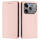 For Tecno Pova 6 5G / 6 Pro 5G RC01 Dual-Folded Magnetic Suction RFID Leather Phone Case(Pink) - 2