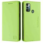 For Tecno Spark 7 / 7T RC01 Dual-Folded Magnetic Suction RFID Leather Phone Case(Grass Green) - 2