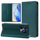 For Tecno Spark 10 Pro 5G / K17 4G RC01 Dual-Folded Magnetic Suction RFID Leather Phone Case(Dark Green) - 1