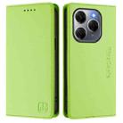 For Tecno Spark 20 Pro 5G RC01 Dual-Folded Magnetic Suction RFID Leather Phone Case(Grass Green) - 2