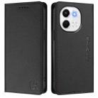 For Tecno Spark 30 5G / Pova 6 Neo 5G RC01 Dual-Folded Magnetic Suction RFID Leather Phone Case(Black) - 2