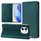 For Tecno Spark 30 5G / Pova 6 Neo 5G RC01 Dual-Folded Magnetic Suction RFID Leather Phone Case(Dark Green) - 1