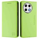 For Tecno Spark 30 Pro 4G RC01 Dual-Folded Magnetic Suction RFID Leather Phone Case(Grass Green) - 2