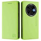 For Tecno Spark 30C RC01 Dual-Folded Magnetic Suction RFID Leather Phone Case(Grass Green) - 2