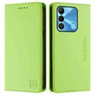 For Tecno Spark GO 2022 / 8C / 9 RC01 Dual-Folded Magnetic Suction RFID Leather Phone Case(Grass Green) - 2