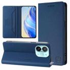 For Tecno Spark 30C 5G / Pop 9 5G RC01 Dual-Folded Magnetic Suction RFID Leather Phone Case(Dark Blue) - 1