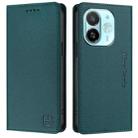 For Tecno Spark 30C 5G / Pop 9 5G RC01 Dual-Folded Magnetic Suction RFID Leather Phone Case(Dark Green) - 2