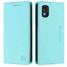 For itel A23 Pro / A17 / Tecno Pop 5 RC01 Dual-Folded Magnetic Suction RFID Leather Phone Case(Mint Green) - 2