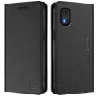 For itel A23 Pro / A17 / Tecno Pop 5 RC01 Dual-Folded Magnetic Suction RFID Leather Phone Case(Black) - 2