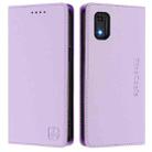 For itel A23 Pro / A17 / Tecno Pop 5 RC01 Dual-Folded Magnetic Suction RFID Leather Phone Case(Light Purple) - 2