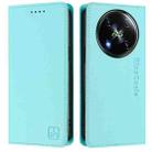 For itel RS4 / S666LN RC01 Dual-Folded Magnetic Suction RFID Leather Phone Case(Mint Green) - 2