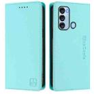 For itel S17 / S661W / Vision 3 RC01 Dual-Folded Magnetic Suction RFID Leather Phone Case(Mint Green) - 2