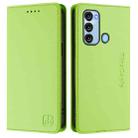 For itel S17 / S661W / Vision 3 RC01 Dual-Folded Magnetic Suction RFID Leather Phone Case(Grass Green) - 2