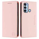 For itel S17 / S661W / Vision 3 RC01 Dual-Folded Magnetic Suction RFID Leather Phone Case(Pink) - 2